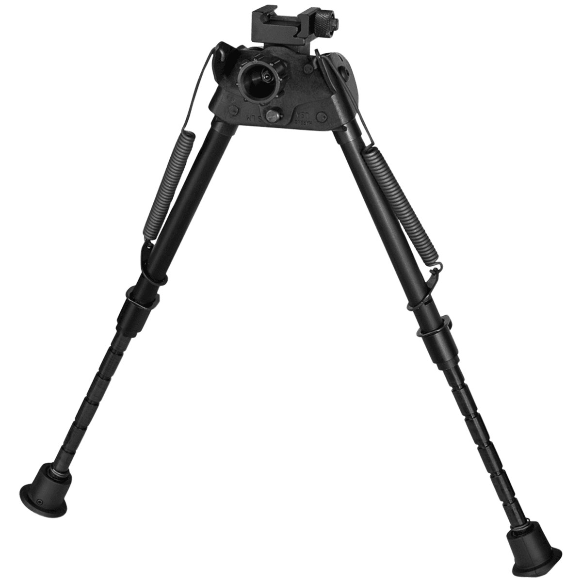 Harris Bipods SLMP Swivel L Picatinny, 9-13", Black Steel/Aluminum, Notched Legs, Rubber Feet Harris Bipods SLMP Swivel L Picatinny, 9-13", Black Steel/Aluminum, Notched Legs, Rubber Feet