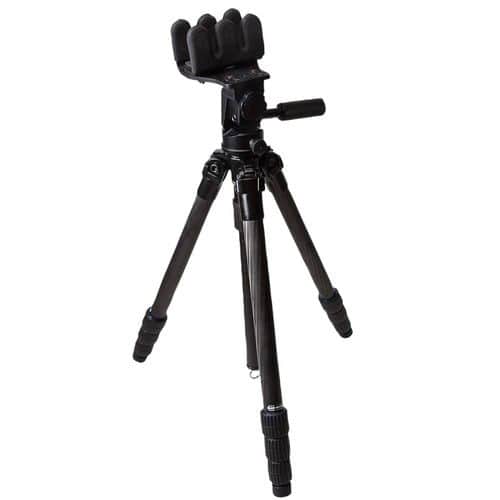 KOPF Jager KJ85002K K800 CF Tripod made of Carbon Fiber with Black Finish, Pivoting Reaper Grip, 4-Level Leg Extensions & 360 Degree Pan KOPF Jager KJ85002K K800 CF Tripod made of Carbon Fiber with Black Finish, Pivoting Reaper Grip, 4-Level Leg Extensions & 360 Degree Pan