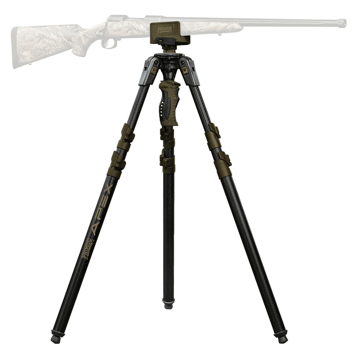 Primos 65900 Trigger Stick Apex Tripod made of Aluminum with Carbon Fiber/Flat Dark Earth Accent Finish, 28"-62" Vertical Adjustment & Rubber Feet Primos 65900 Trigger Stick Apex Tripod made of Aluminum with Carbon Fiber/Flat Dark Earth Accent Finish, 28"-62" Vertical Adjustment & Rubber Feet