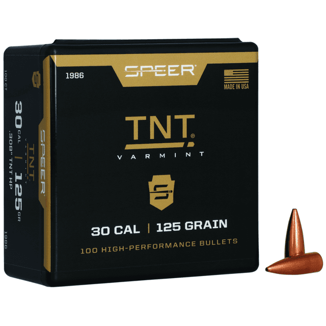 Speer TNT 30 Caliber 125gr Jacketed Hollow Point - 1986 Speer TNT 30 Caliber 125gr Jacketed Hollow Point - 1986
