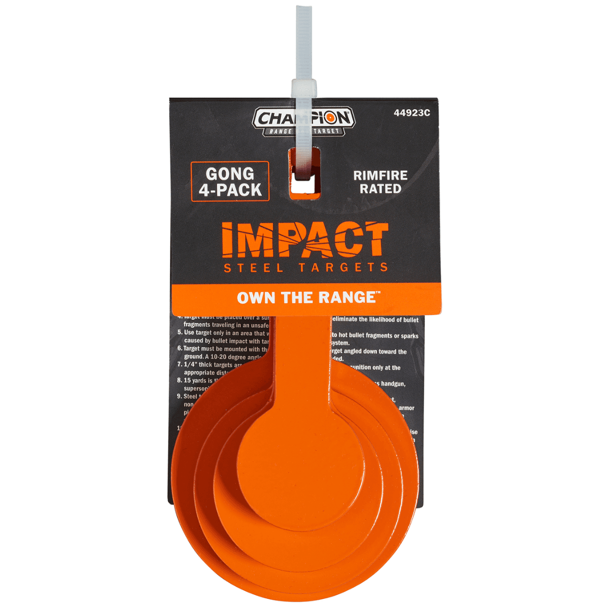 Champion Targets Impact Steel TYL Targets Rimfire Orange - 44923C Champion Targets Impact Steel TYL Targets Rimfire Orange - 44923C