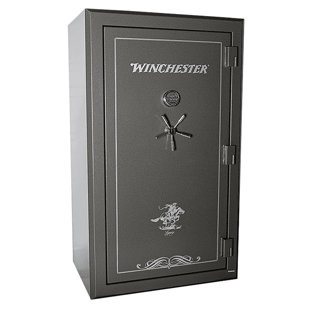 Winchester Safes Legacy 53 Electronic Entry Black Powder Coat 10 Gauge Steel Holds Up to 51 Long Guns Fireproof- Yes Winchester Safes Legacy 53 Electronic Entry Black Powder Coat 10 Gauge Steel Holds Up to 51 Long Guns Fireproof- Yes