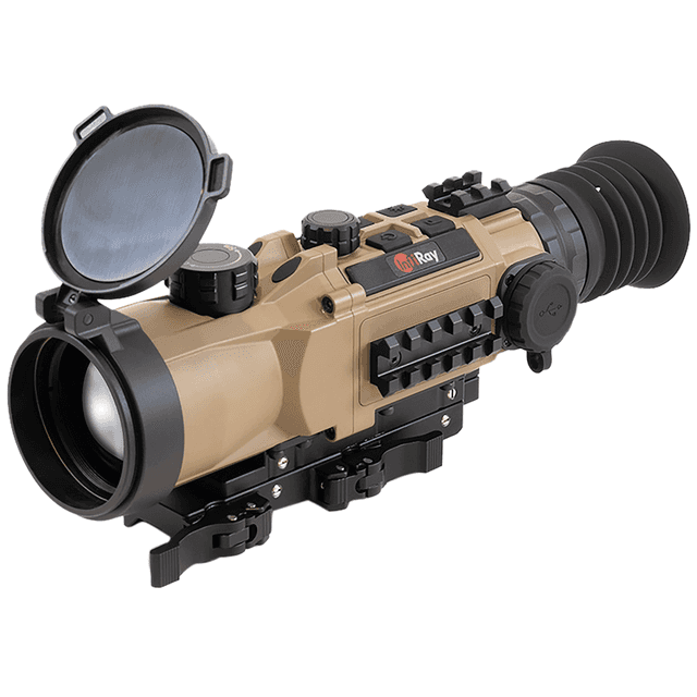 iRay USA HYL50W RICO Hybrid 640 HYL50W Thermal Black/Flat Dark Earth 3x 50mm Multi- 1 BDC/1 DIY/7 Static Reticle, 8x Zoom 384x288, 12 Microns, 90 Hz Resolution iRay USA HYL50W RICO Hybrid 640 HYL50W Thermal Black/Flat Dark Earth 3x 50mm Multi- 1 BDC/1 DIY/7 Static Reticle, 8x Zoom 384x288, 12 Microns, 90 Hz Resolution