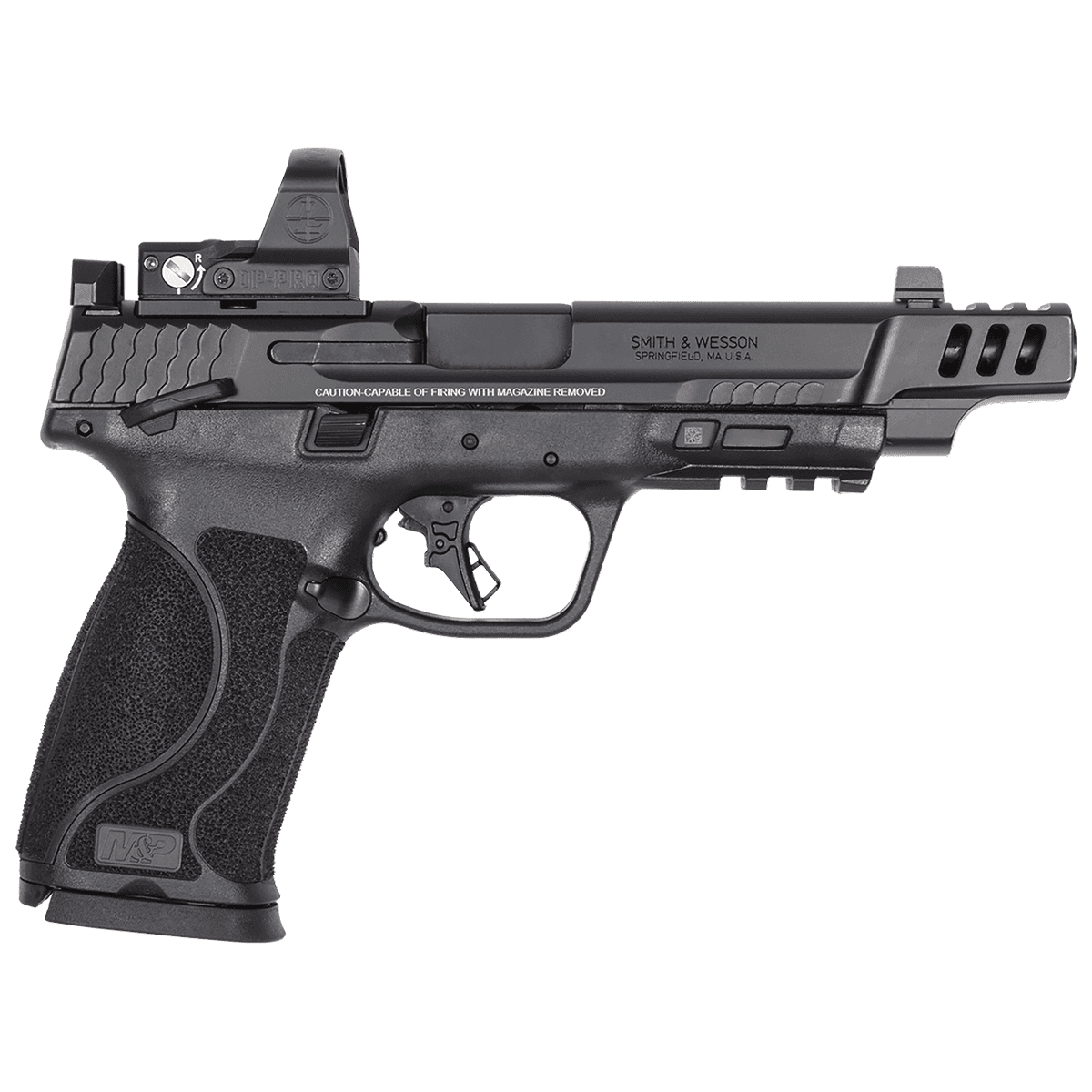 Smith & Wesson 14374 M&P M2.0 Full Size Frame 10mm Auto 15+1 5.60" Black Polymer Grip w/Leupold Deltapoint Pro Smith & Wesson 14374 M&P M2.0 Full Size Frame 10mm Auto 15+1 5.60" Black Polymer Grip w/Leupold Deltapoint Pro