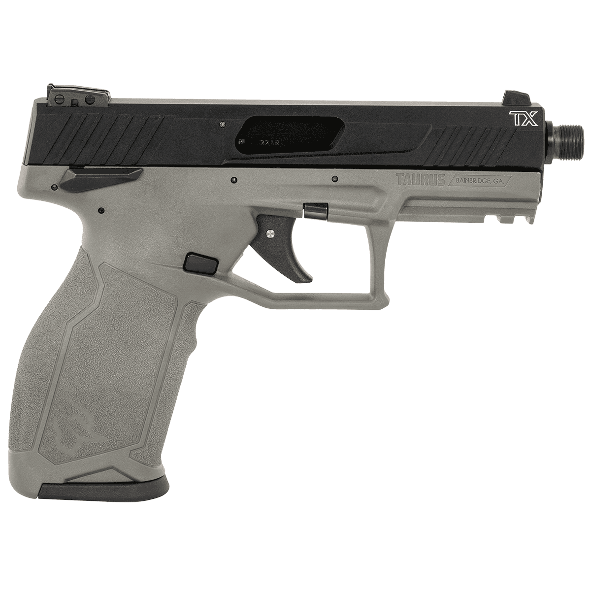 Taurus 1TX22141G10 TX22 Full Size Frame 22 LR 10+1 4" Matte Black Hard Coat Anodized Gray/Black Taurus 1TX22141G10 TX22 Full Size Frame 22 LR 10+1 4" Matte Black Hard Coat Anodized Gray/Black