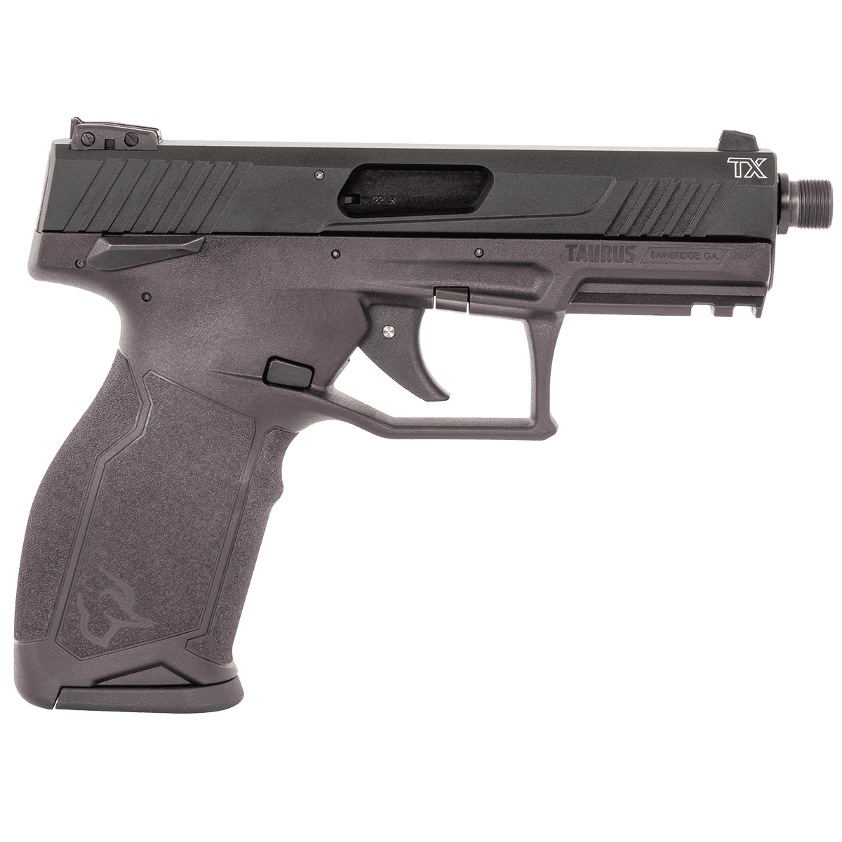 Taurus 1TX22141P10 TX22 Full Size Frame 22 LR 10+1 4" Matte Black Hard Coat Anodized Purple Wine Taurus 1TX22141P10 TX22 Full Size Frame 22 LR 10+1 4" Matte Black Hard Coat Anodized Purple Wine