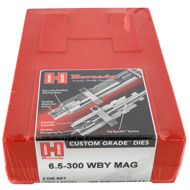 Hornady Custom Grade Series IV, 6.5-300 Wthby Mag 2 Die Set - 546283 Hornady Custom Grade Series IV, 6.5-300 Wthby Mag 2 Die Set - 546283