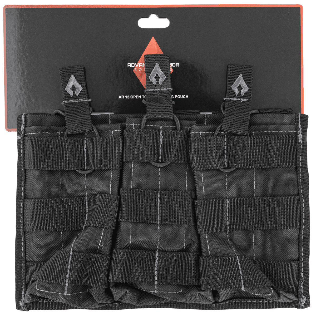 Advance Warrior Solutions Black Open Top Double Mag Pouch - AROTTMPBL Advance Warrior Solutions Black Open Top Double Mag Pouch - AROTTMPBL