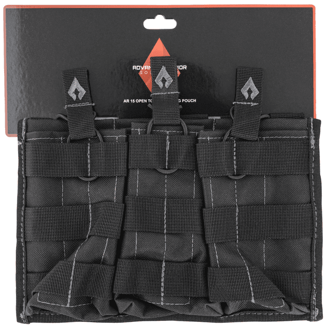 Advance Warrior Solutions Black Open Top Double Mag Pouch - AROTTMPBL Advance Warrior Solutions Black Open Top Double Mag Pouch - AROTTMPBL
