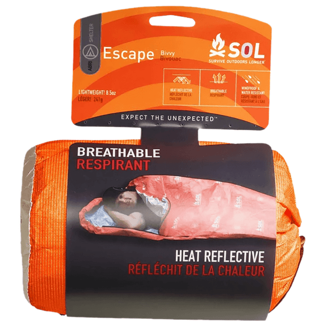 Adventure Medical Kits Orange Waterproof SOL Bivvy Warmth - 01401235 Adventure Medical Kits Orange Waterproof SOL Bivvy Warmth - 01401235