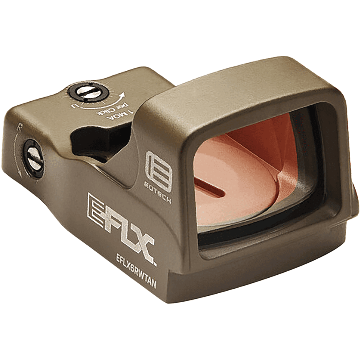 Eotech EFLX6RWTAN EFLX Mini Reflex Sight Tan 1 x 6 MOA Red Dot Eotech EFLX6RWTAN EFLX Mini Reflex Sight Tan 1 x 6 MOA Red Dot