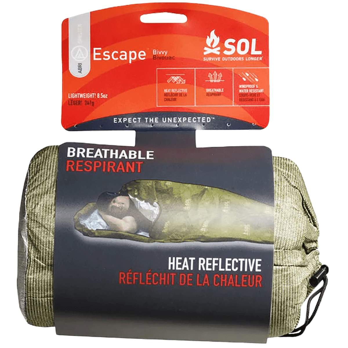 Adventure Medical Kits Green Waterproof SOL Bivvy Warmth - 01401236 Adventure Medical Kits Green Waterproof SOL Bivvy Warmth - 01401236