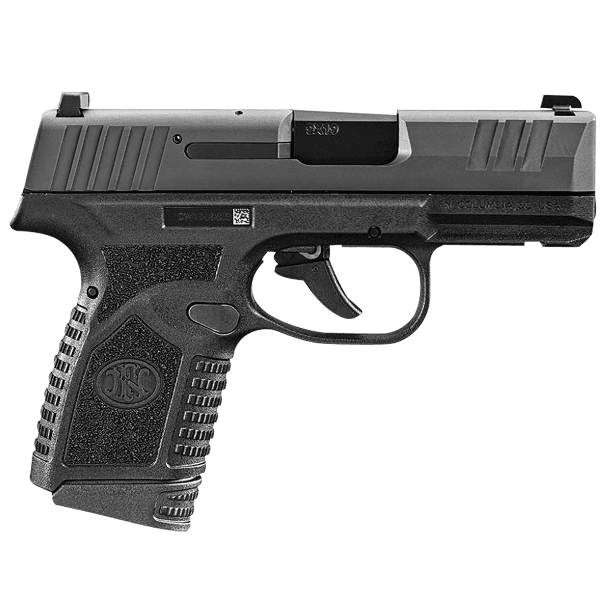 FN Reflex Micro-Compact 9mm Luger Pistol with 3.30" Black Target Crown Steel Barrel - 66101412 FN Reflex Micro-Compact 9mm Luger Pistol with 3.30" Black Target Crown Steel Barrel - 66101412