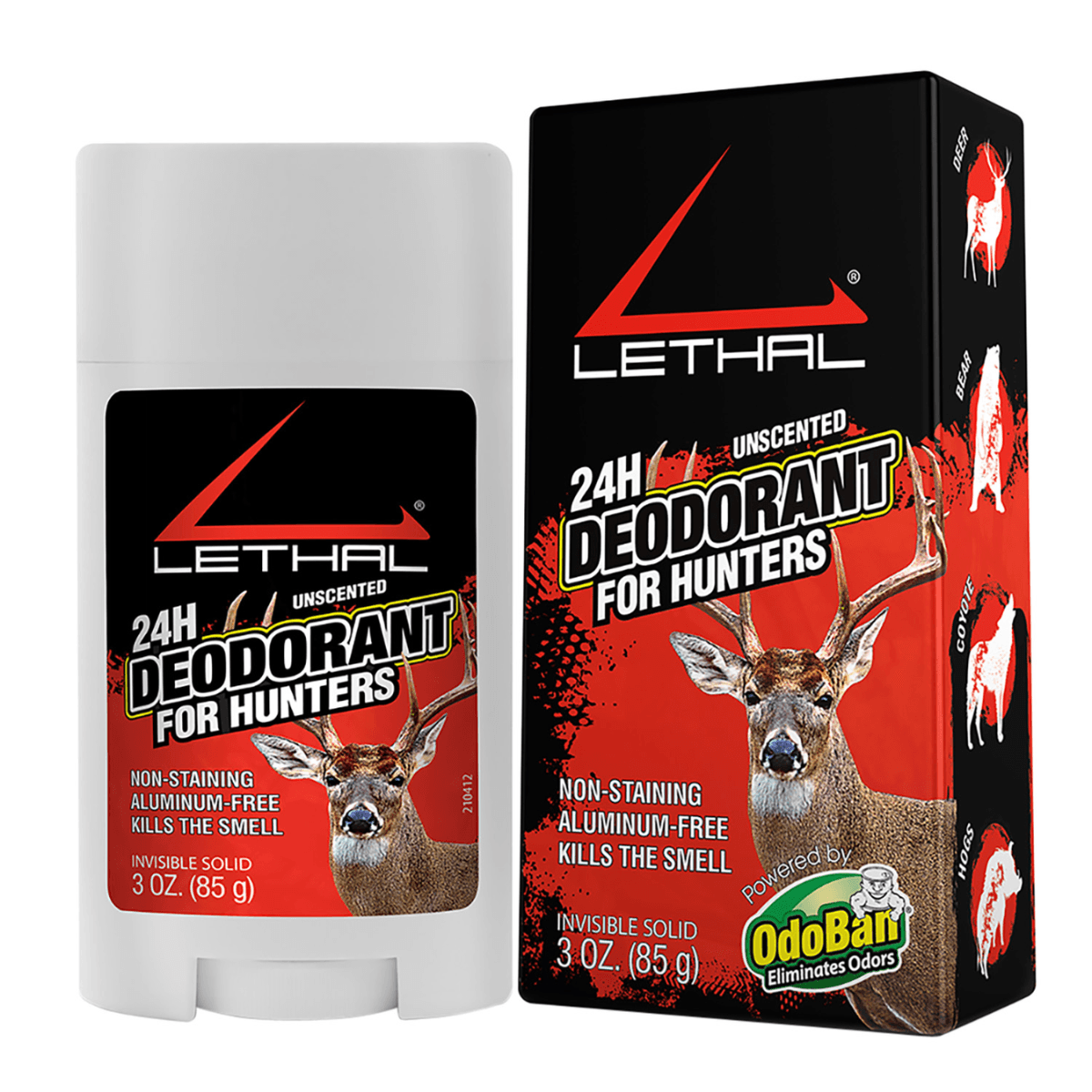 Lethal Deodorant Odor Eliminator 3 oz Stick - Odorless Scent - 9426673Z Lethal Deodorant Odor Eliminator 3 oz Stick - Odorless Scent - 9426673Z