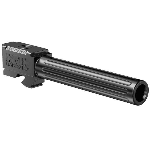 CMC Triggers Match Precision 9mm Luger 4.48" Barrel for Glock 17 Gen 3-4 - Black DLC Fluted - 75512 CMC Triggers Match Precision 9mm Luger 4.48" Barrel for Glock 17 Gen 3-4 - Black DLC Fluted - 75512