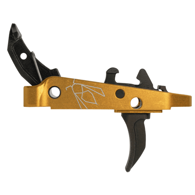 CMC Triggers Yella Jacket Combat Drop-In Trigger Group 2.0 Single-Stage Curve, 2.50 lbs Draw Weight - Black with Yellow Housing, Fits AK-47 - 47407 CMC Triggers Yella Jacket Combat Drop-In Trigger Group 2.0 Single-Stage Curve, 2.50 lbs Draw Weight - Black with Yellow Housing, Fits AK-47 - 47407