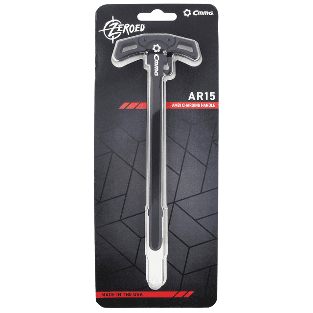 CMMG Zeroed Ambidextrous Charging Handle - 7075-T6 Aluminum, Fits AR-15 Platform - 55BA5A4 CMMG Zeroed Ambidextrous Charging Handle - 7075-T6 Aluminum, Fits AR-15 Platform - 55BA5A4