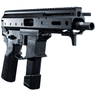 Angstadt Arms MDP-9 6" Black Melonite Threaded Barrel Tactical Pistol, Right Front Side View. Angstadt Arms MDP-9 6" Black Melonite Threaded Barrel Tactical Pistol, Right Front Side View.