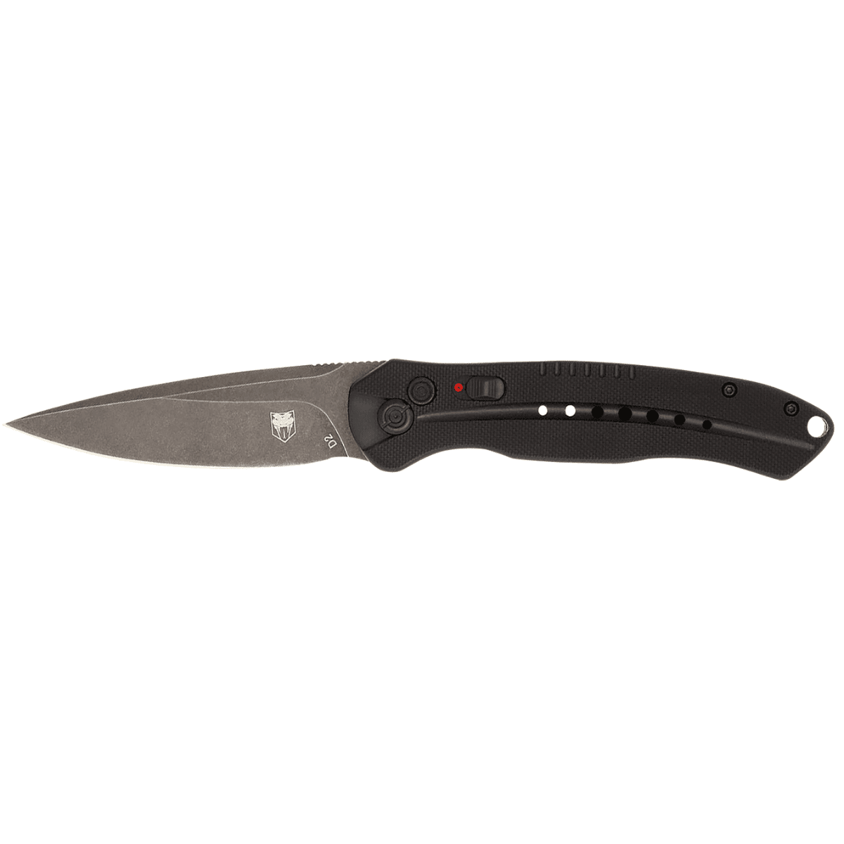 CobraTec Diablo Folding Knife with 3.50" Black Stonewashed D2 Steel Blade - BLKDIABLOAUTO CobraTec Diablo Folding Knife with 3.50" Black Stonewashed D2 Steel Blade - BLKDIABLOAUTO