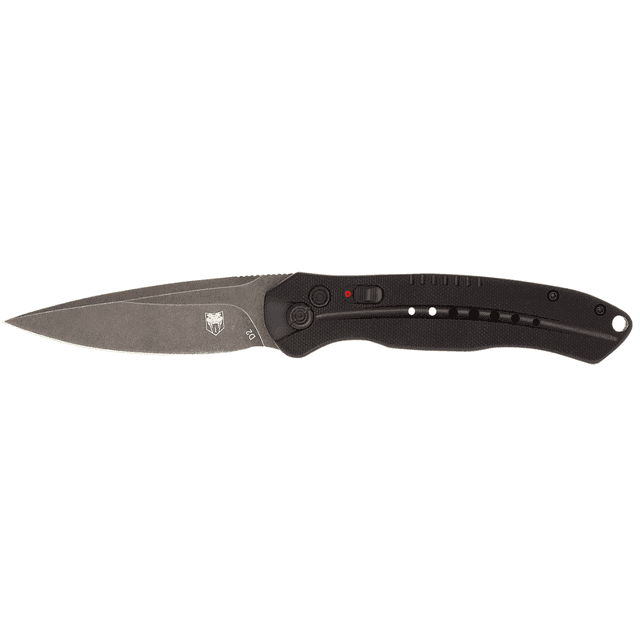 CobraTec Diablo Folding Knife with 3.50" Black Stonewashed D2 Steel Blade - BLKDIABLOAUTO CobraTec Diablo Folding Knife with 3.50" Black Stonewashed D2 Steel Blade - BLKDIABLOAUTO