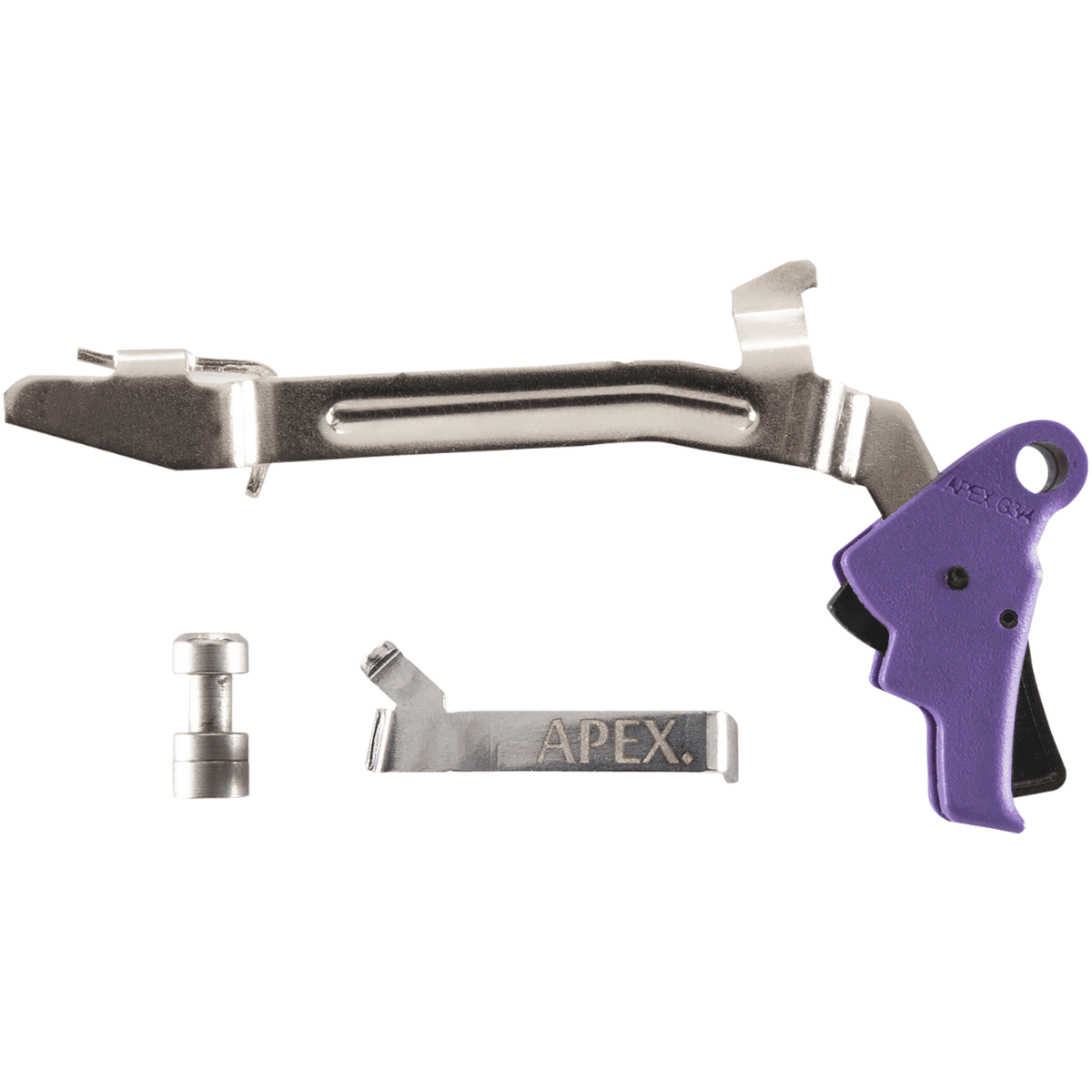 Apex Tactical 102P165 Action Enhancement Slim Purple Drop-In Compatible w/Glock Gen3-4 17/19/22-27/31/32/33/34/35 Apex Tactical 102P165 Action Enhancement Slim Purple Drop-In Compatible w/Glock Gen3-4 17/19/22-27/31/32/33/34/35