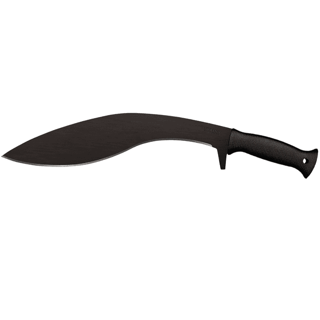 Cold Steel Kukri Plus with 13" Black Matte Baked-On Anti-Rust 1055 Carbon Steel Blade, Black Polypropylene Handle, 18" Long, Includes Sheath - CS97KMPS Cold Steel Kukri Plus with 13" Black Matte Baked-On Anti-Rust 1055 Carbon Steel Blade, Black Polypropylene Handle, 18" Long, Includes Sheath - CS97KMPS