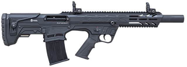 Citadel Pup Scout 12 Gauge Semi-Auto 3" 5+1 18.50" Black Steel Barrel, Black Picatinny Rail Aluminum Receiver, Picatinny Handguard, Black Adj Cheek Riser Synthetic Stock - FRPS1218 Citadel Pup Scout 12 Gauge Semi-Auto 3" 5+1 18.50" Black Steel Barrel, Black Picatinny Rail Aluminum Receiver, Picatinny Handguard, Black Adj Cheek Riser Synthetic Stock - FRPS1218