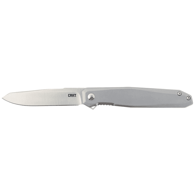 CRKT Facet with 3.37" Folding Sheepsfoot Plain Satin D2 Steel Blade, Stainless Steel Handle, Includes Pocket Clip - K230XXP CRKT Facet with 3.37" Folding Sheepsfoot Plain Satin D2 Steel Blade, Stainless Steel Handle, Includes Pocket Clip - K230XXP