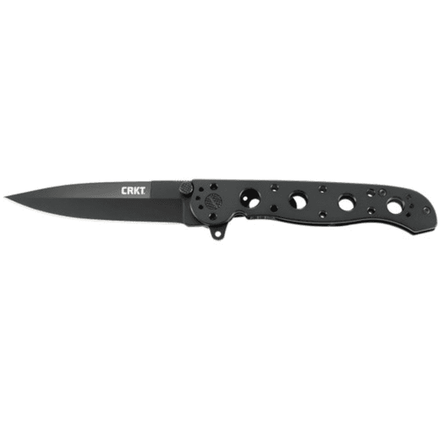 CRKT M16-03KS 3.55" Folding Spear Point Knife with 12C27 Sandvik Stainless Steel Blade and Black 2Cr13 Stainless Steel Handle - M1603KSC CRKT M16-03KS 3.55" Folding Spear Point Knife with 12C27 Sandvik Stainless Steel Blade and Black 2Cr13 Stainless Steel Handle - M1603KSC