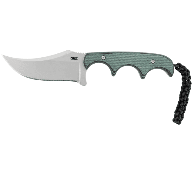 CRKT Minimalist Persian 2.76" Fixed Recurve Knife with Bead Blasted 8Cr13MoV Stainless Steel Blade and Green Contoured Resin Infused Fiber Handle - 2379 CRKT Minimalist Persian 2.76" Fixed Recurve Knife with Bead Blasted 8Cr13MoV Stainless Steel Blade and Green Contoured Resin Infused Fiber Handle - 2379