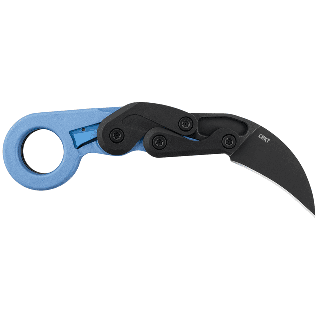 CRKT Provoke 2.47" Folding Hawkbill Knife with Black Stonewashed 4116 Stainless Steel Blade and Blue Metallic Grivory Handle - 4041B CRKT Provoke 2.47" Folding Hawkbill Knife with Black Stonewashed 4116 Stainless Steel Blade and Blue Metallic Grivory Handle - 4041B