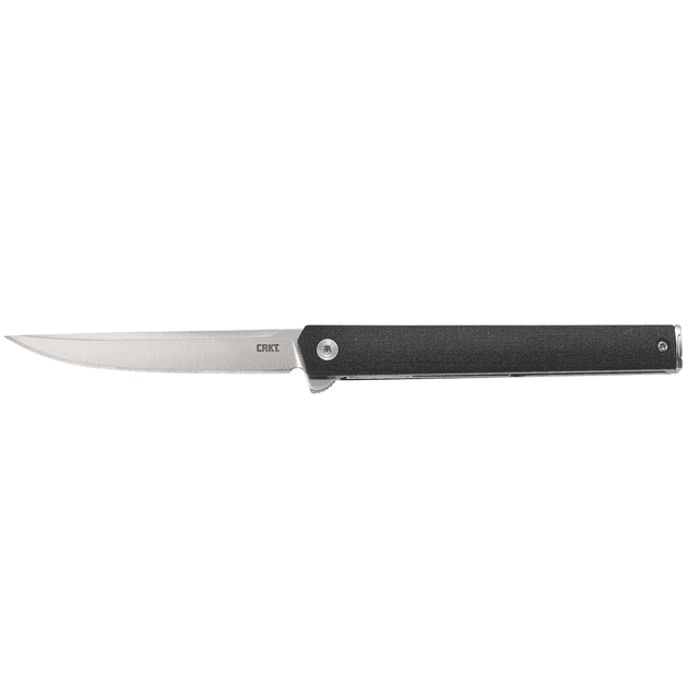 CRKT CEO 3.35" Folding Knife with Plain Satin AUS-8A Stainless Steel Blade and Black GRN Handle - 7097 CRKT CEO 3.35" Folding Knife with Plain Satin AUS-8A Stainless Steel Blade and Black GRN Handle - 7097