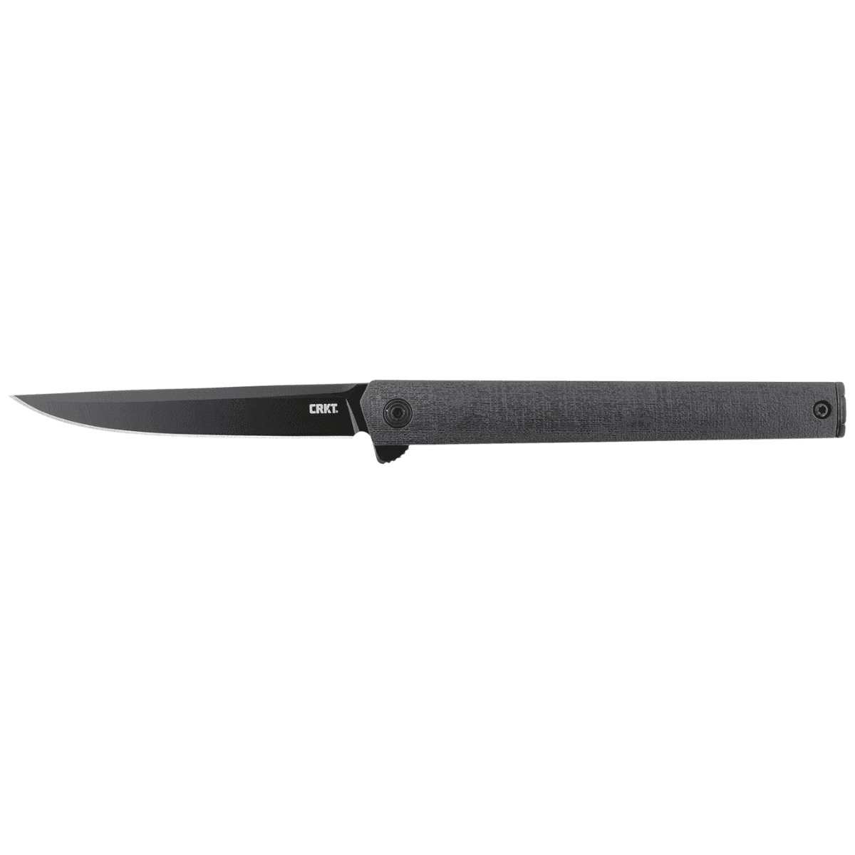 CRKT CEO Blackout 3.35" Folding Knife with Plain Black EDP AUS-8A Stainless Steel Blade and Black GRN Handle - 7097K CRKT CEO Blackout 3.35" Folding Knife with Plain Black EDP AUS-8A Stainless Steel Blade and Black GRN Handle - 7097K
