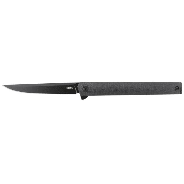 CRKT CEO Blackout 3.35" Folding Knife with Plain Black EDP AUS-8A Stainless Steel Blade and Black GRN Handle - 7097K CRKT CEO Blackout 3.35" Folding Knife with Plain Black EDP AUS-8A Stainless Steel Blade and Black GRN Handle - 7097K