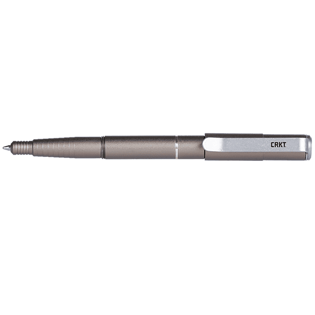 CRKT Collet Pen Silver Aluminum 5.43" Overall Length - TPENWU CRKT Collet Pen Silver Aluminum 5.43" Overall Length - TPENWU