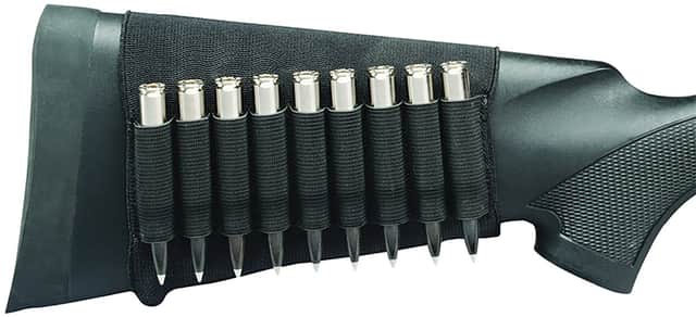 Hunters Specialties Buttstock Shell Holder Rifle Holds 9 Cartridges Black Elastic - 00687 Hunters Specialties Buttstock Shell Holder Rifle Holds 9 Cartridges Black Elastic - 00687