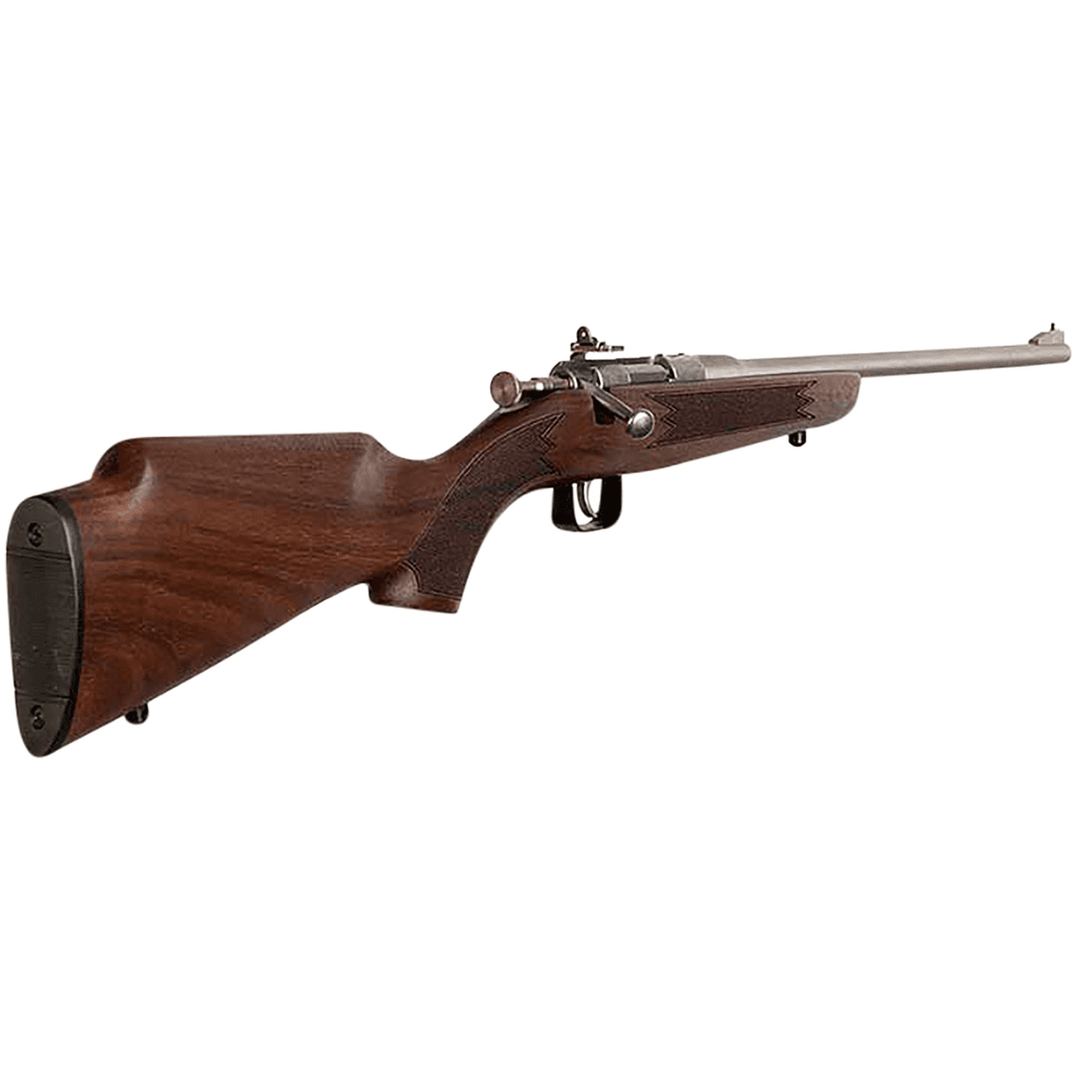 Chipmunk Deluxe Youth Single Shot - 16.10-inch Satin Tapered Barrel, Satin Stainless Steel Receiver, Fixed American Walnut Stock, EZ Loader - 10002 Chipmunk Deluxe Youth Single Shot - 16.10-inch Satin Tapered Barrel, Satin Stainless Steel Receiver, Fixed American Walnut Stock, EZ Loader - 10002