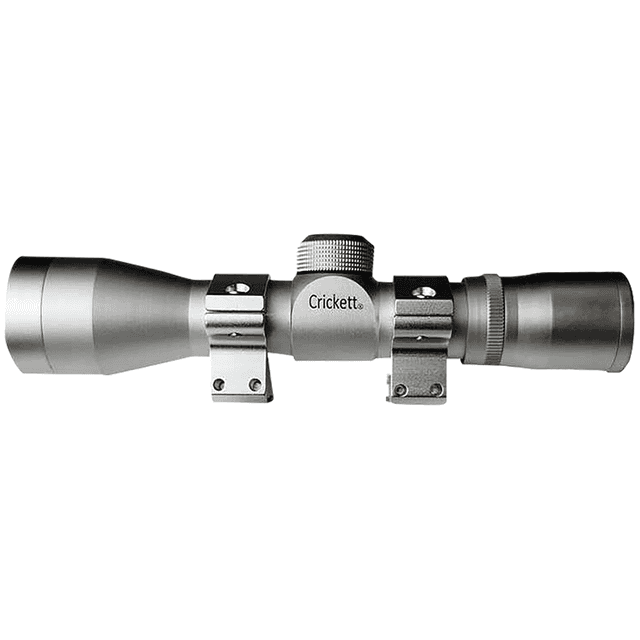 Crickett Compact Silver 4x32mm Scope, Includes Rings - KSA054S Crickett Compact Silver 4x32mm Scope, Includes Rings - KSA054S