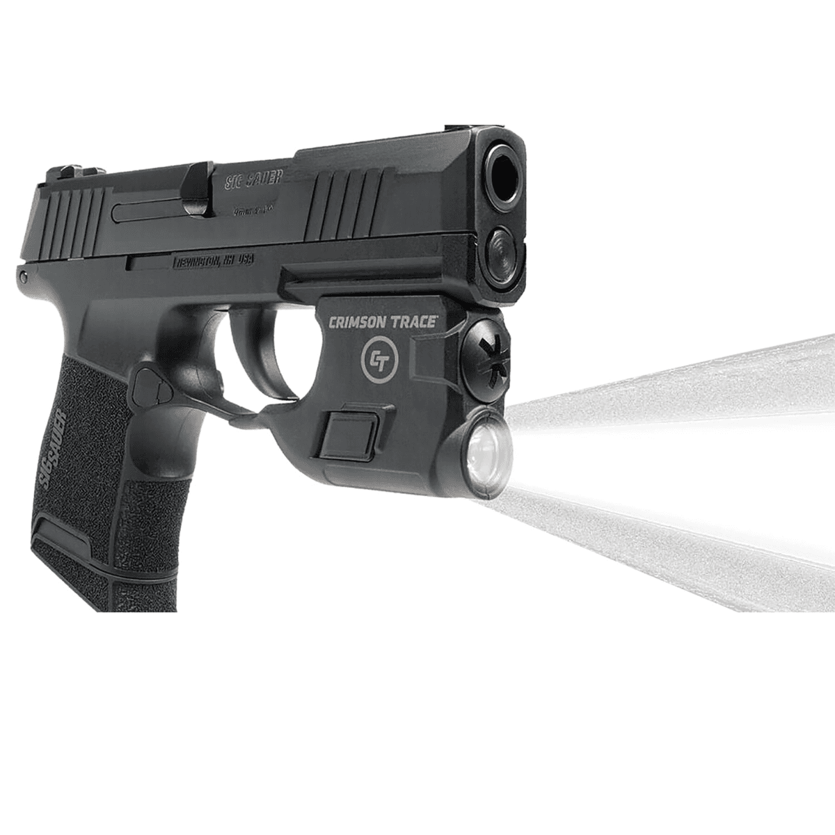 Crimson Trace LTG-772 Tactical Lightguard - Black Anodized, 110 Lumens White LED Light, Fits Sig Sauer P365 - 0182801 Crimson Trace LTG-772 Tactical Lightguard - Black Anodized, 110 Lumens White LED Light, Fits Sig Sauer P365 - 0182801