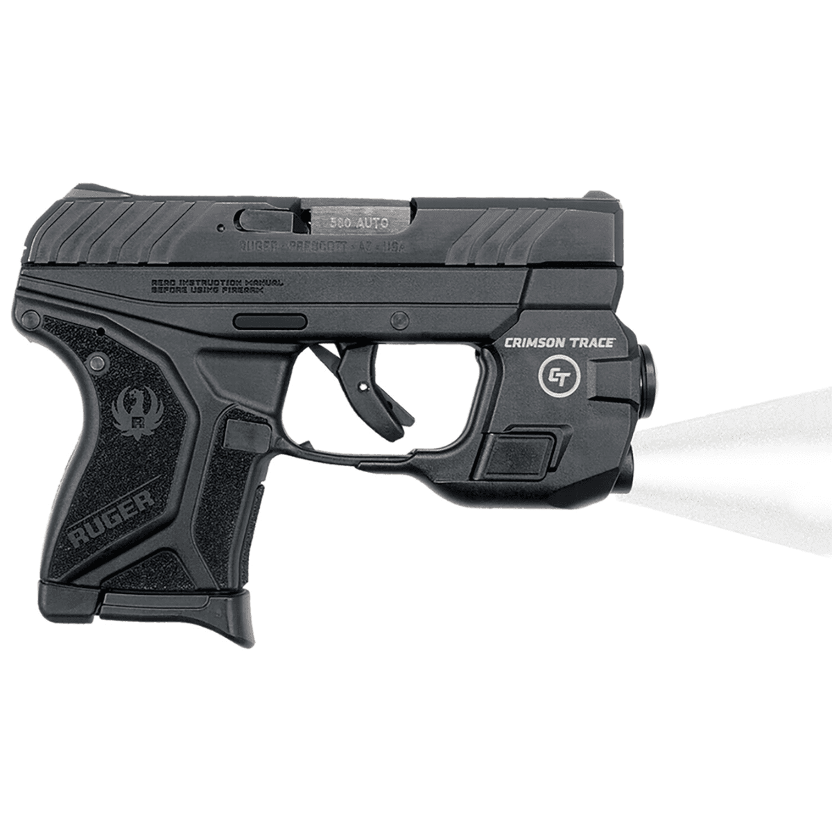 Crimson Trace LTG-778 Lightguard - Black Anodized, 110 Lumens White LED Light, Fits Ruger LCP II - 0183401 Crimson Trace LTG-778 Lightguard - Black Anodized, 110 Lumens White LED Light, Fits Ruger LCP II - 0183401