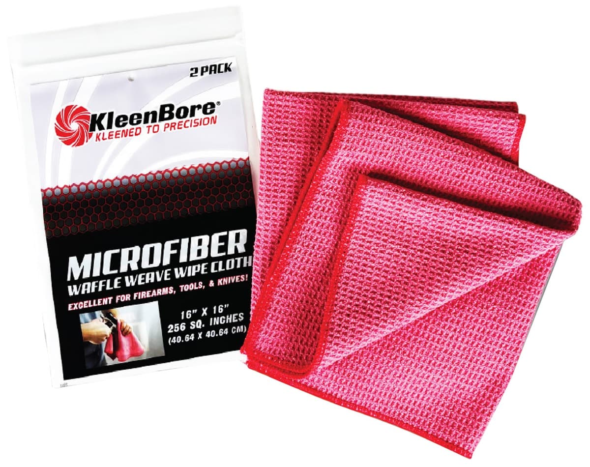 KleenBore Microfiber Waffle Weave 16" x 16" 2 Pack - MCR KleenBore Microfiber Waffle Weave 16" x 16" 2 Pack - MCR
