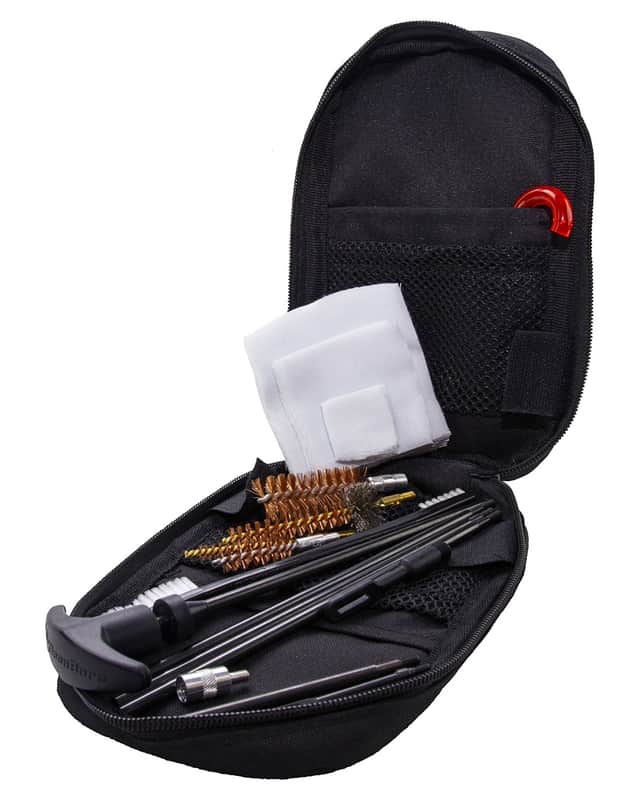 KleenBore 3 Gun Tactical Kit .223 Rem/ 5.56 NATO/ 9mm/ 12 Gauge Handguns/Rifles/Shotguns Bronze/Nylon Bristles - KB3G KleenBore 3 Gun Tactical Kit .223 Rem/ 5.56 NATO/ 9mm/ 12 Gauge Handguns/Rifles/Shotguns Bronze/Nylon Bristles - KB3G