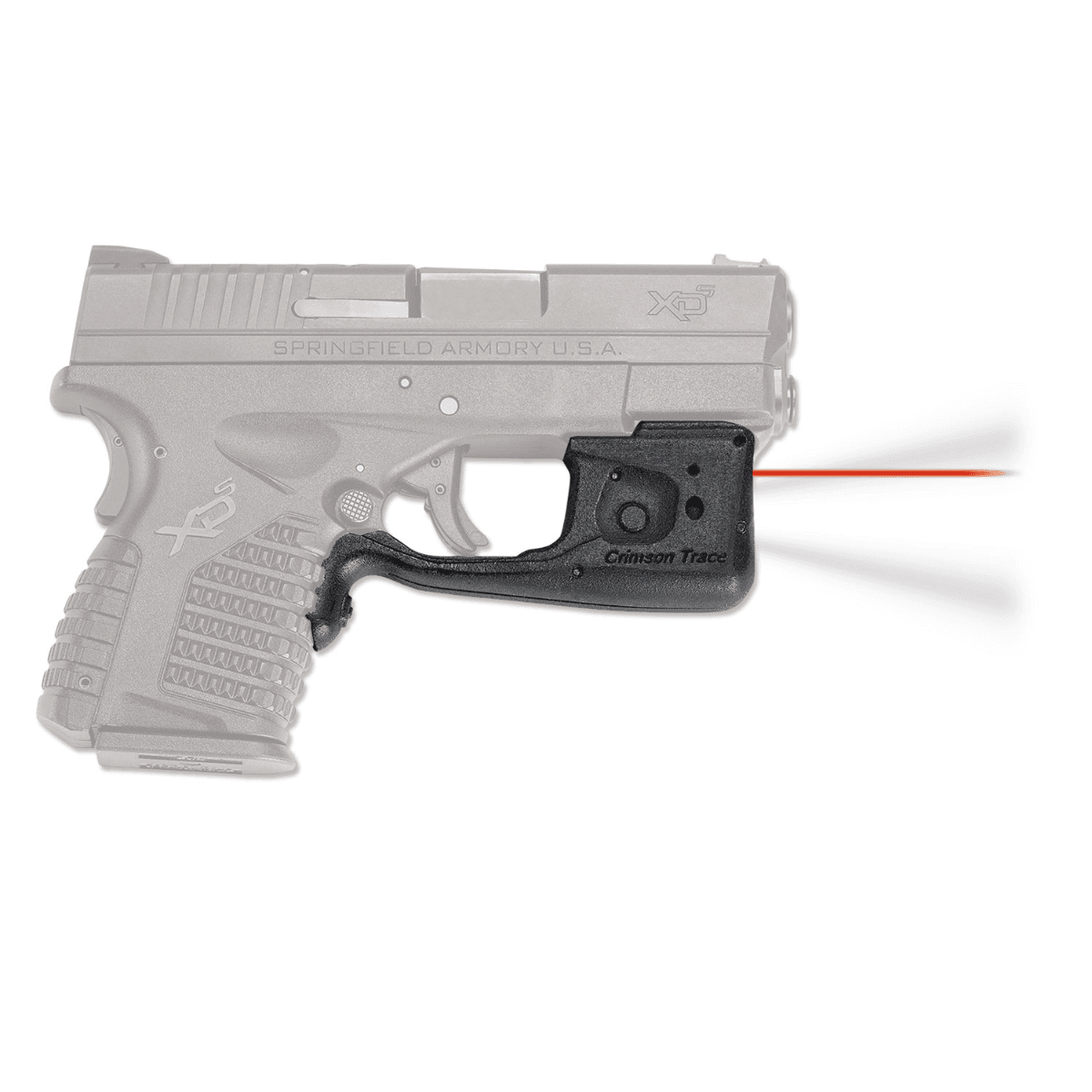 Crimson Trace LL-802 Laserguard Pro - Black, Red Laser, Fits Springfield Armory XD-S - 0157901 Crimson Trace LL-802 Laserguard Pro - Black, Red Laser, Fits Springfield Armory XD-S - 0157901