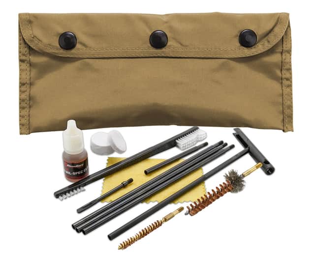 KleenBore Modular Cleaning Kit Coyote Tan Multi-Caliber Handgun/Rifle Bronze/Nylon Bristles Nylon Case - POU302T KleenBore Modular Cleaning Kit Coyote Tan Multi-Caliber Handgun/Rifle Bronze/Nylon Bristles Nylon Case - POU302T
