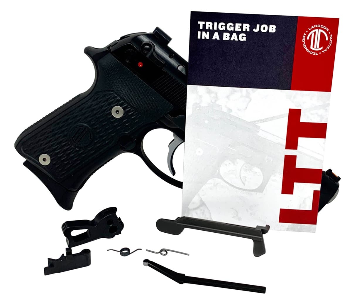 Langdon Tactical Tech Trigger Job In A Bag Black Curved Fits Beretta 92/96/M9 not A1 Right Hand - LTTTJIBOP13D Langdon Tactical Tech Trigger Job In A Bag Black Curved Fits Beretta 92/96/M9 not A1 Right Hand - LTTTJIBOP13D