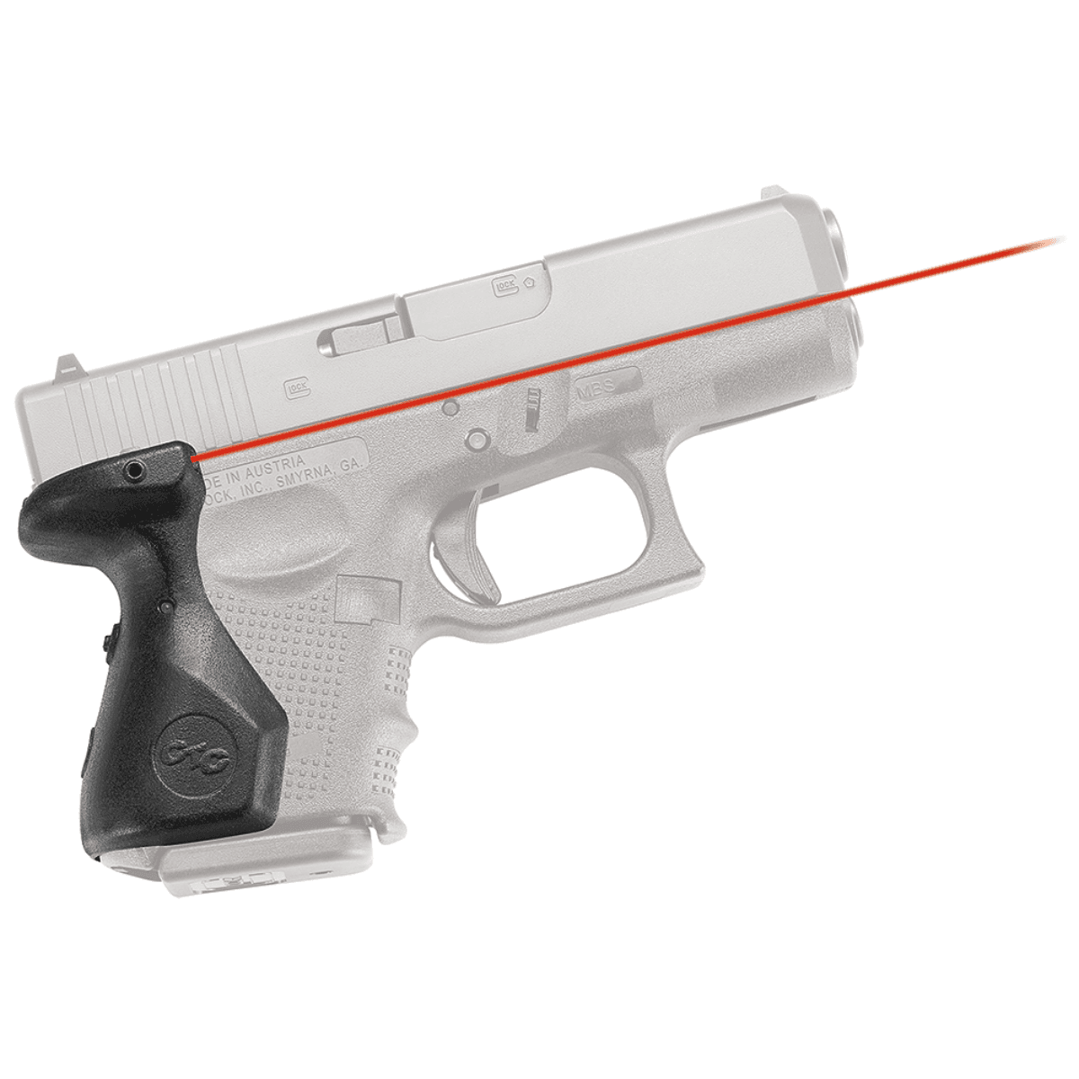 Crimson Trace LG-852 Lasergrips - Black, Red Laser, Fits Glock Gen 4 26/27/33 - 0132501 Crimson Trace LG-852 Lasergrips - Black, Red Laser, Fits Glock Gen 4 26/27/33 - 0132501