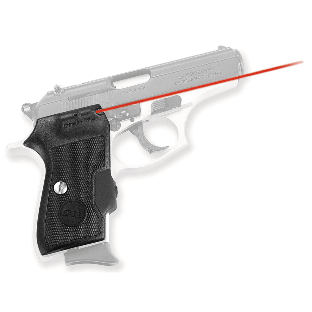 Crimson Trace LG-442 Lasergrips - Black, Red Laser, Fits Bersa Thunder - 0124401 Crimson Trace LG-442 Lasergrips - Black, Red Laser, Fits Bersa Thunder - 0124401