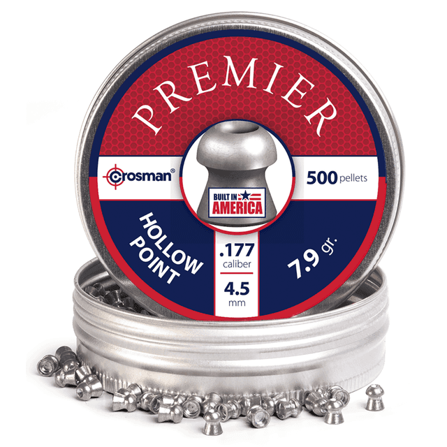 Crosman Premier Hollow Point .177 Lead - 500 per Tin - LHP77 Crosman Premier Hollow Point .177 Lead - 500 per Tin - LHP77