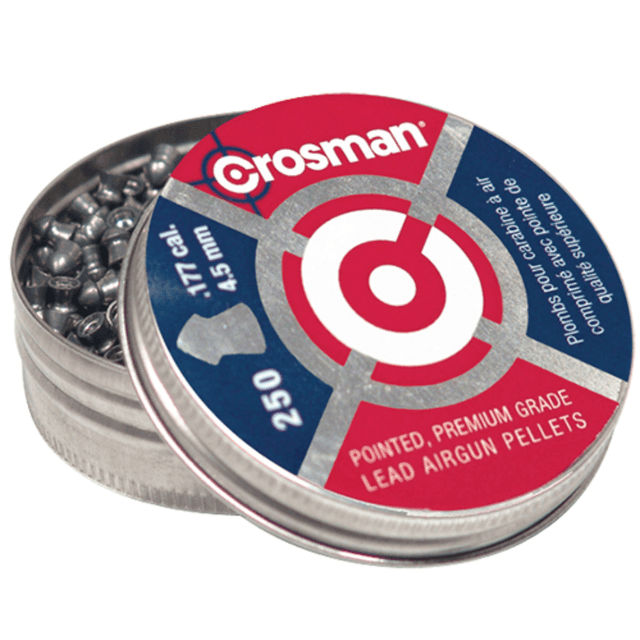 Crosman Premier Pointed .177 Lead Hunting Pellet - 250 per Tin - P177 Crosman Premier Pointed .177 Lead Hunting Pellet - 250 per Tin - P177