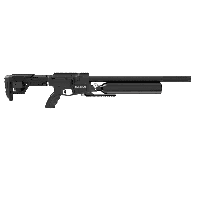 Crosman Gunnar Air Rifle - .25 PCP, Black Receiver, Black Adjustable Stock - BPG25S Crosman Gunnar Air Rifle - .25 PCP, Black Receiver, Black Adjustable Stock - BPG25S